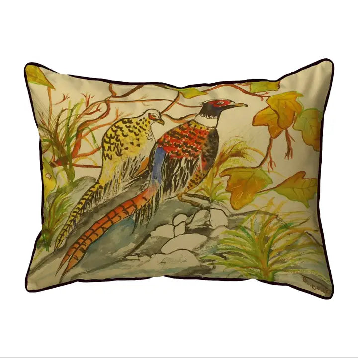 Pheasant Corded Pillow 11x14