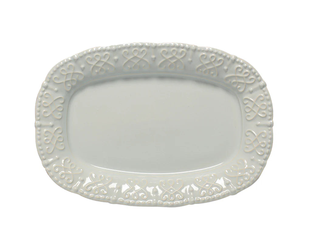Skyros HIstoria Small Platter, Barely Blue