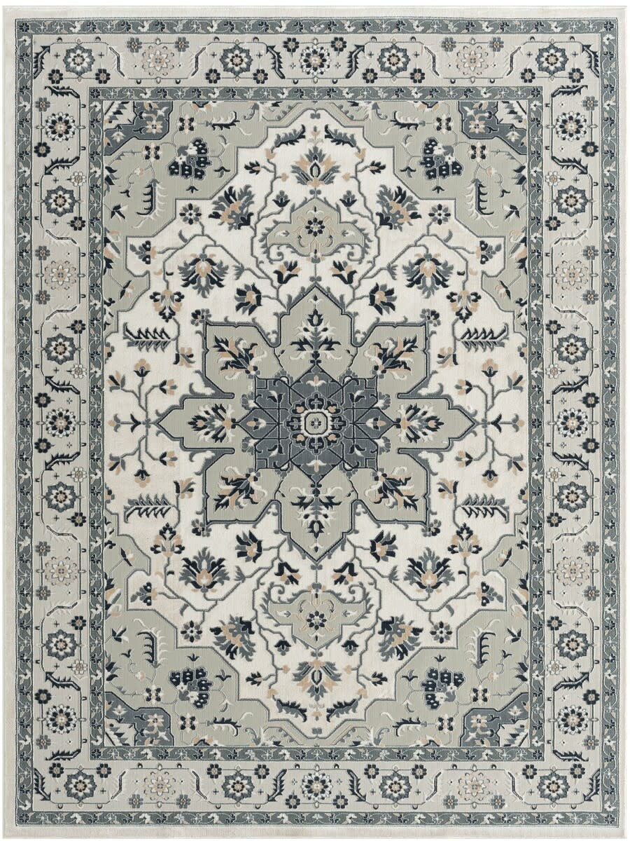 Imagine Ivory Polyester Rug, 5'3"x7'6"