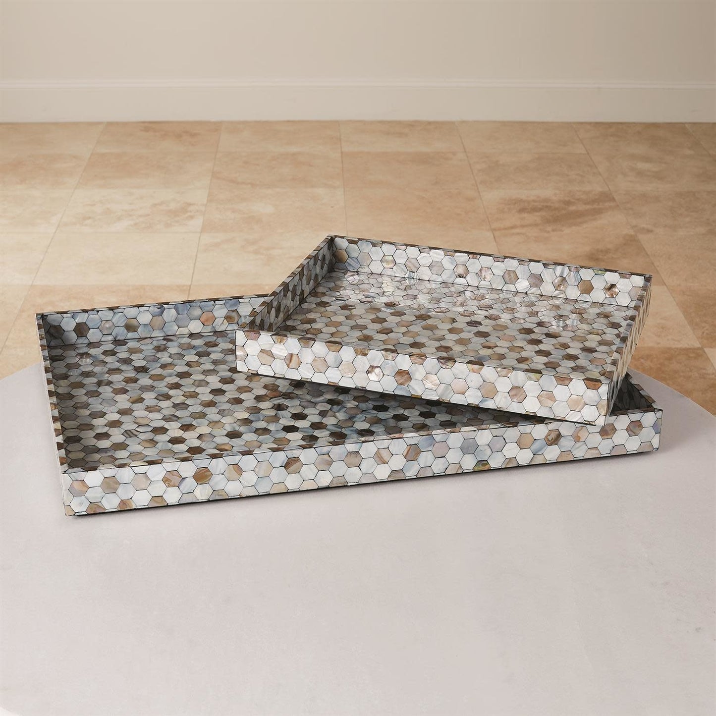 GLobal Views Mother of Pearl Tray Large