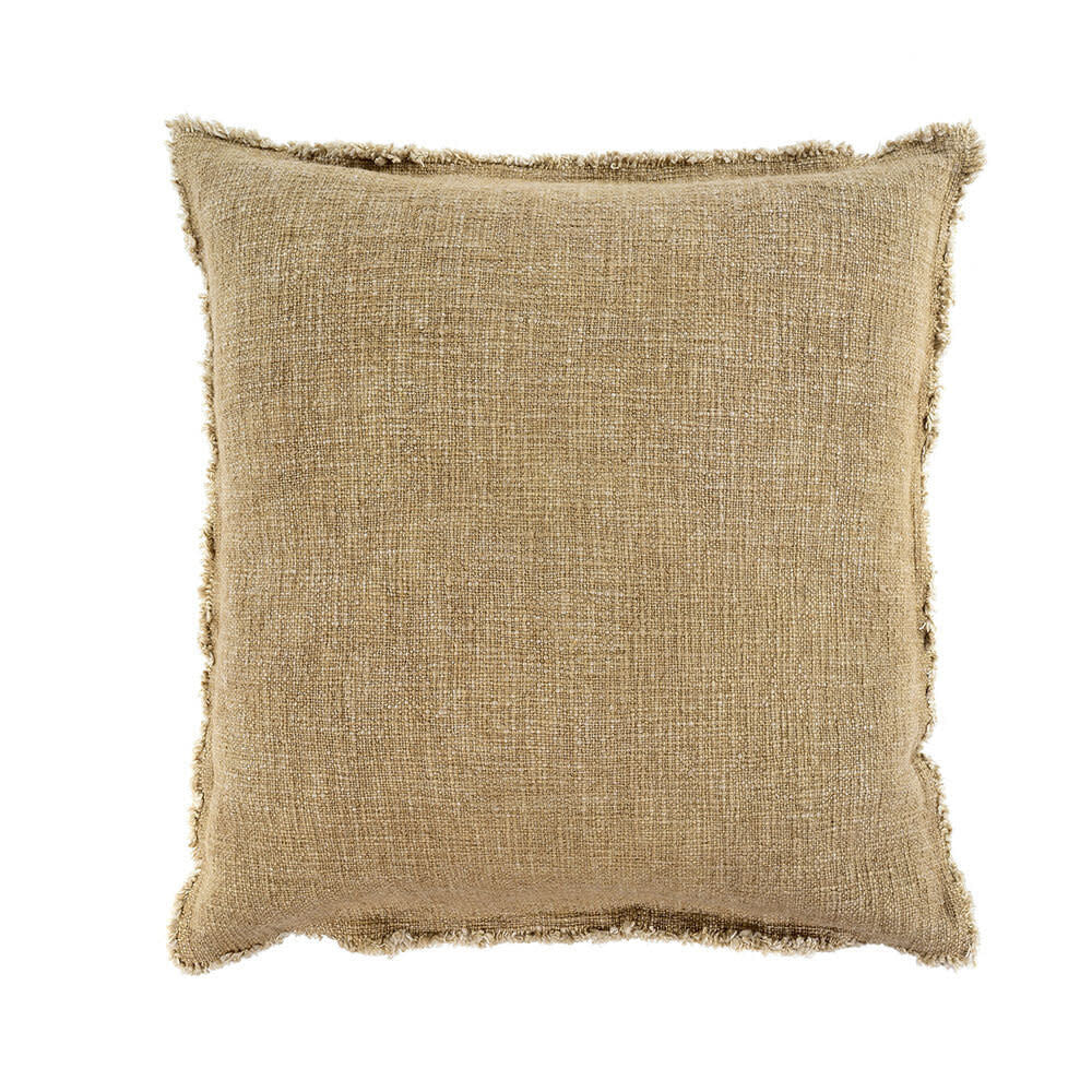 Indaba Selena Linen Pillow, Sand, 20X20
