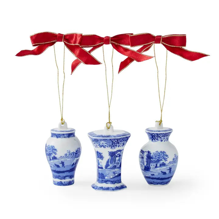 Blue Italian Christmas Ornaments