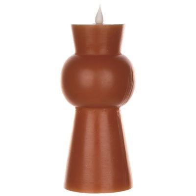 Melrose Simplux LED Designer Candle Orange 4-8 Hr Timer 3.5x7.5