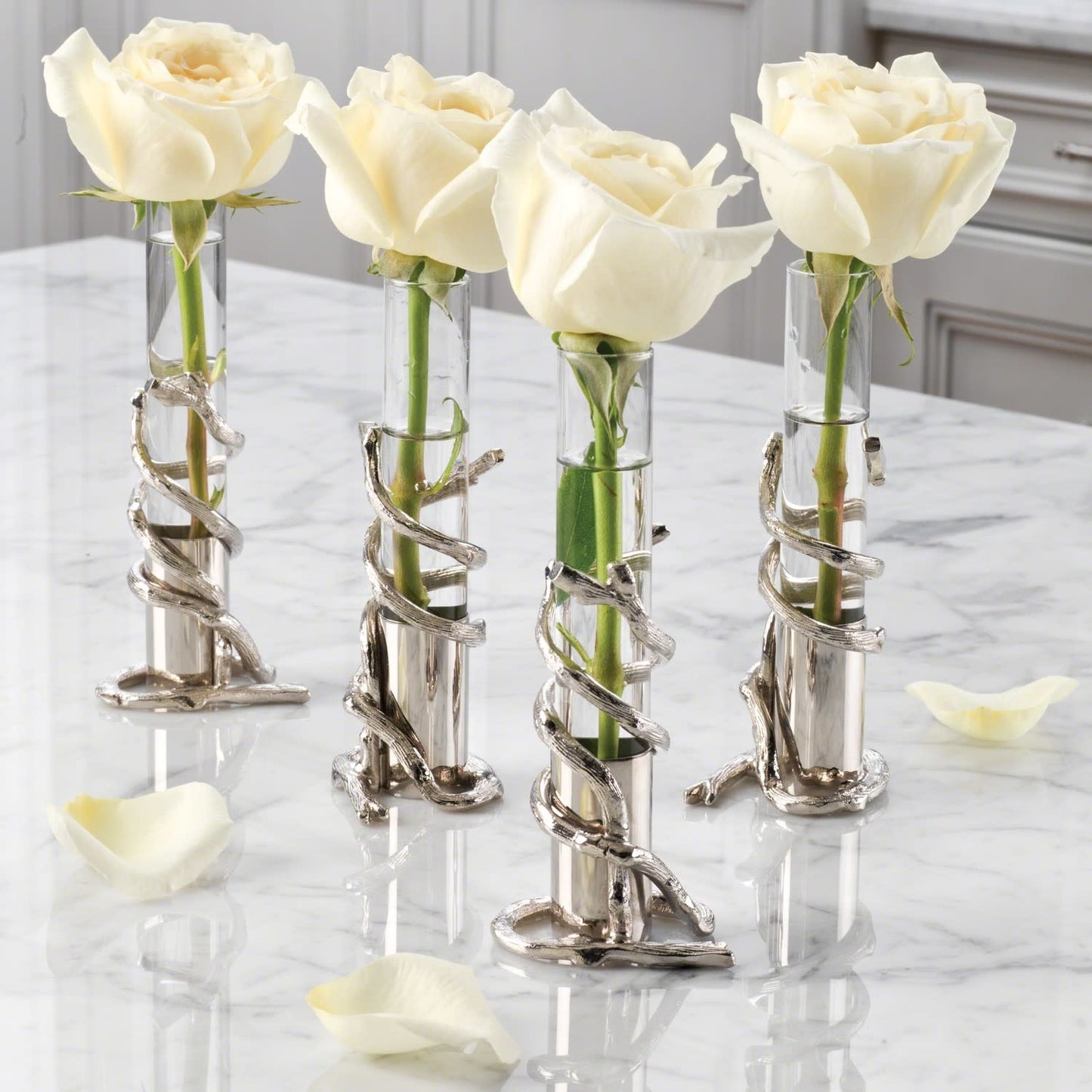 Global View Branch Bud Vase Nickel