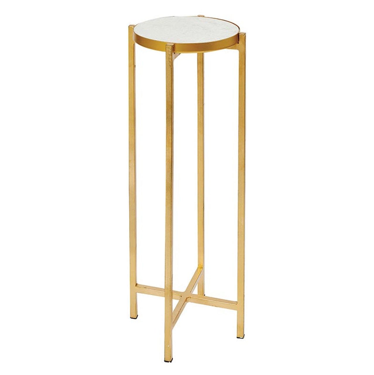 Marble Top Iron Side Table