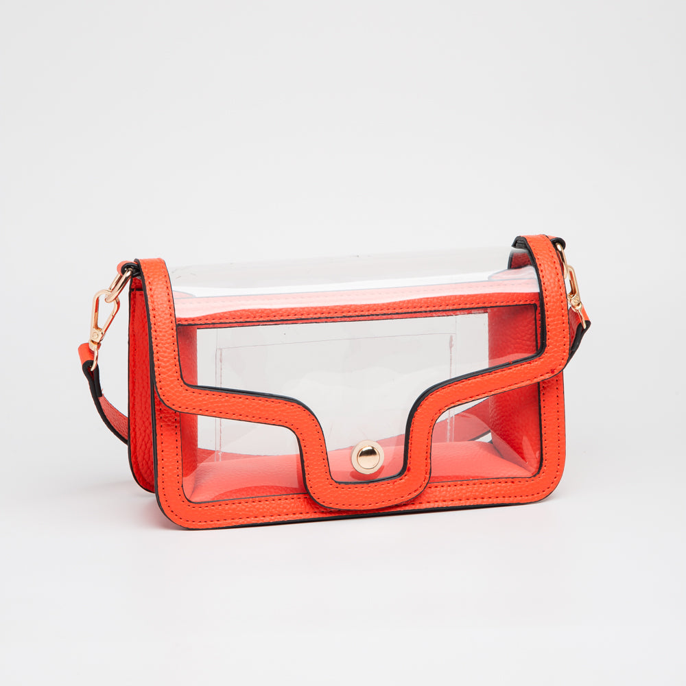 Orange Fold over Stadium Bag