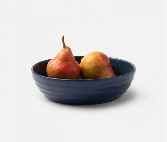 Blue Pheasant Hayes Matte Navy Serving Bowl