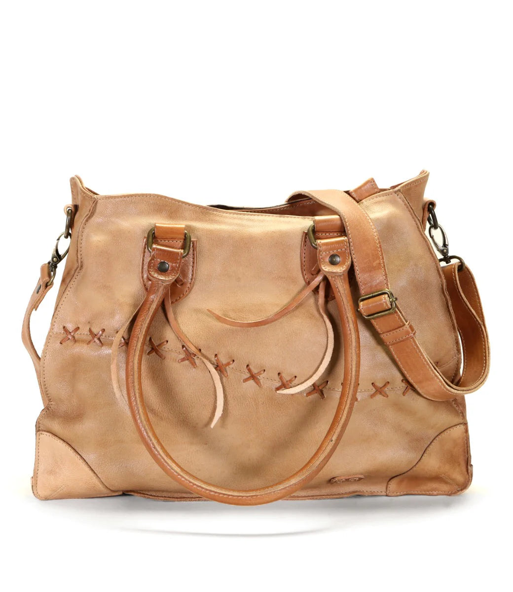 Bed Stu Bruna Leather Bag, Oats, Tan Rustic