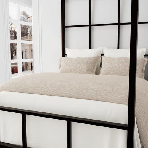 Ann Gish Queen Duvet, Travertine, Sand