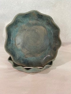 Mudtown Pottery Arrowmont 8.5 Pie Plate Fluted