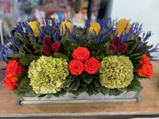 Forever Green Art American Beauty Floral Arrangement