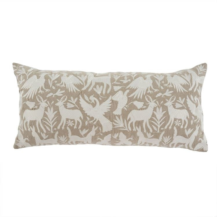 Indaba Folklore Embroidered Pillow, 15X32