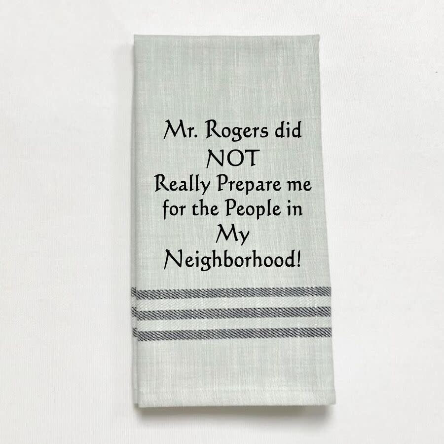 Wild Hare Mr. Rogers Tea Towel