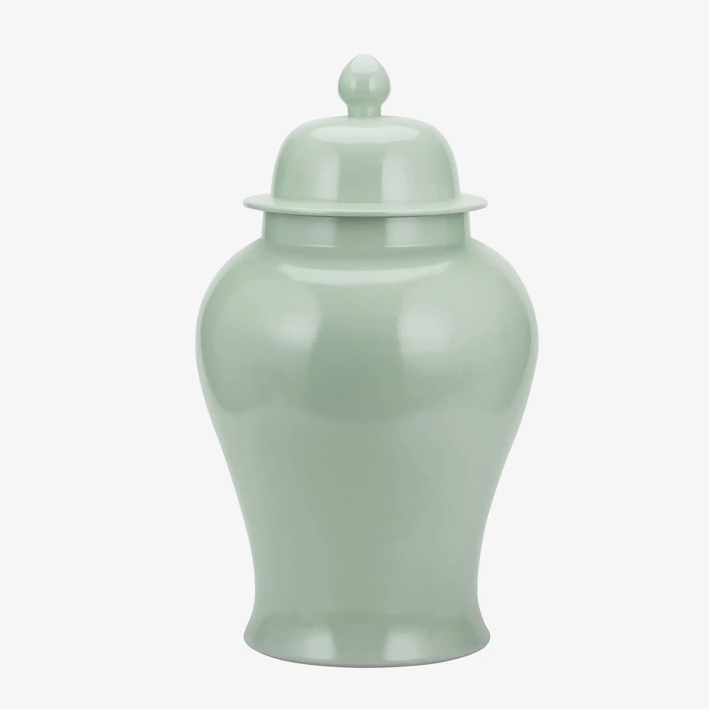 Celadon Temple Jar, Medium