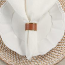 Saro Leather Napkin Ring