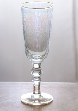 Beatriz Ball Mother of Pearl Flute w/Gold Rim