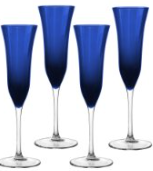 Meridian Cobalt Flute Glass