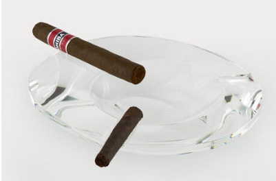 Tizo Design Crystal Glass Freeform Ashtray