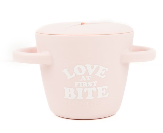 Bella Tuna 2 Piece Snack Container Love at First Bite Pink