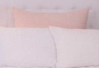 Amity Home Orlana Lurex Petal Pink Dutch Euro