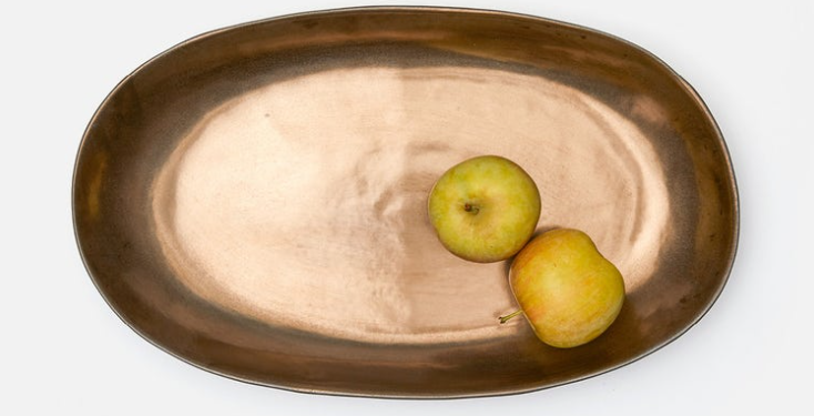 Blue Pheasant Jacqueline Gold Large Serving Platter