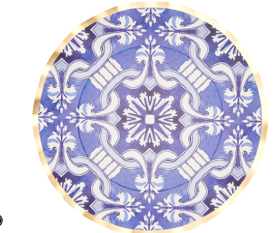 Sophistiplate Wavy Dinner Plate Moroccan Nights 8pk