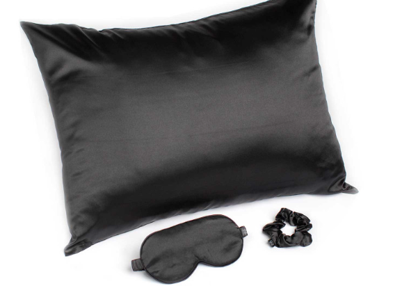 Bella Il Fiore Goodnight Gorgeous Satin Sleep Set Black