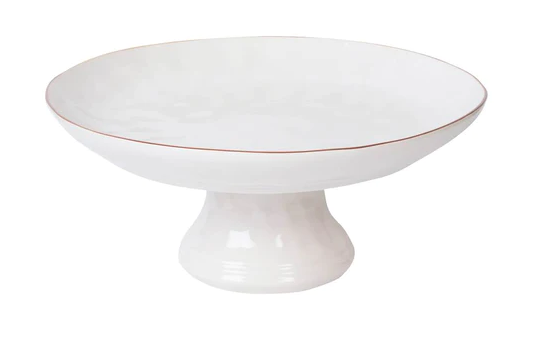 Skyros Cantaria Cake Stand White w/Griege Rimmed