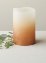 Tableau Ombre Terracotta Candle Flamless 4x6