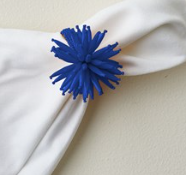 Tableau Spike Blue Napkin Ring