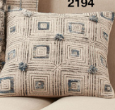 Saro Block Print Throw 20sq