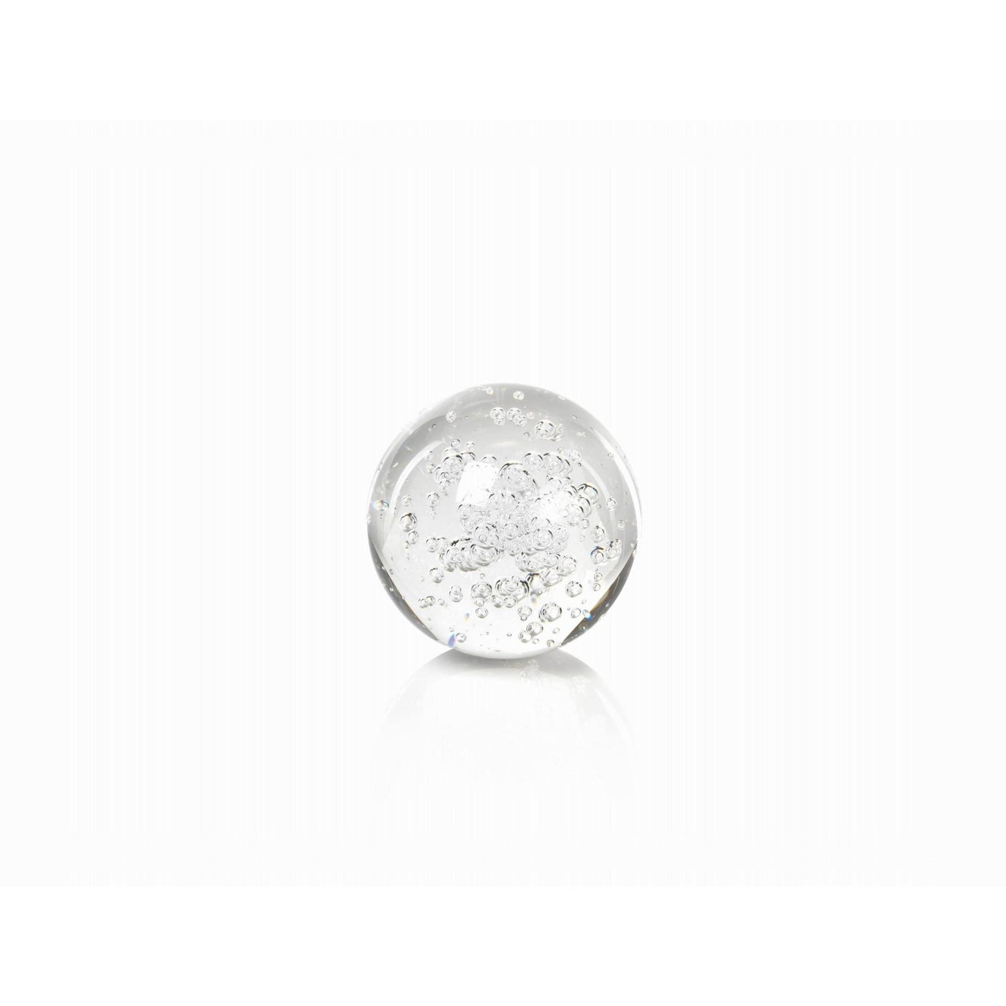 Zodax Crystal Fill Ball with Bubbles, 3.95"