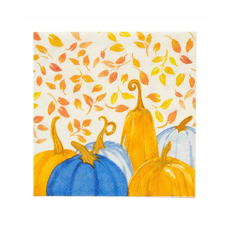Cocktail Napkins Harvest Blue