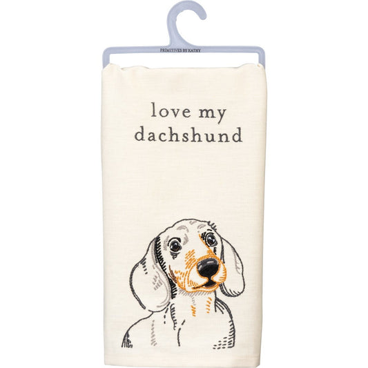 Primitives by Kathy "Dachshund" Tea Towel