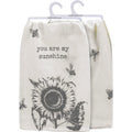 Primitives by Kathy "You are my Sunshine Sunflower" Tea towels
