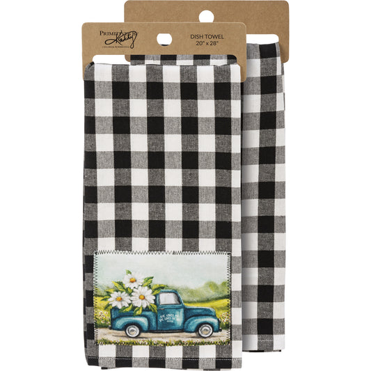 Primitives By Kathy Dish Towel "Daisies"