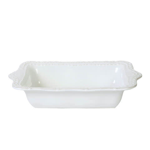 Skyros Historia Large Rectangular Baker, Paperwhite
