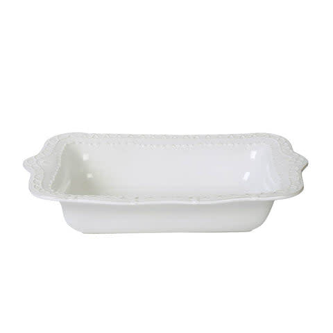 Skyros Historia Medium Rectangular Baker, Paperwhite