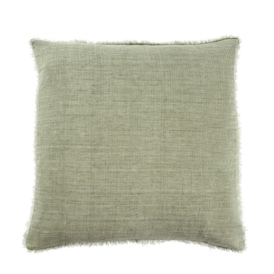 Indaba Lina Lenin Throw Pillow, Olive, 24x24