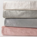 Amity Home Lia Rayon Velvet Duvet Cover Queen Petal Pink