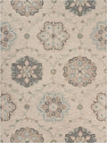 LR Home Victorian Rug, Ivory, 5x7