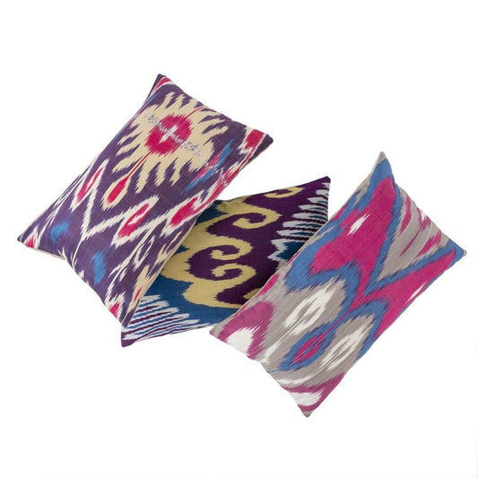 Indaba Vintage Ikat Pillow one of a kind 21x12