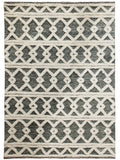LR Home Bella Rose Gray/White Rug Wool 5x7'