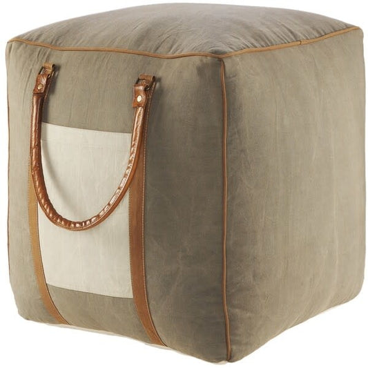 LR Home Pouf Farmhouse Modern 20x20x20