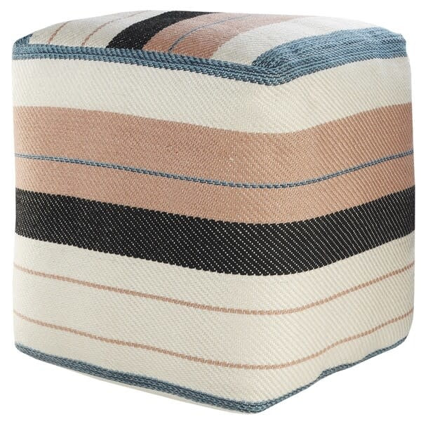LR Home Indoor/Outdoor Pouf Multi 20x20