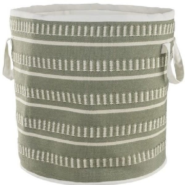 LR Home Indoor/Outdoor Lined Woven Basket