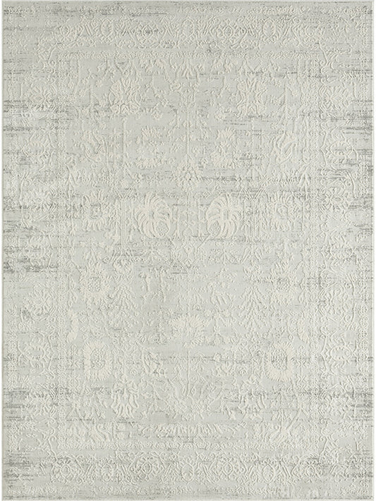 LR Isabella Ivory Polyester Rug, 5'x7'6"