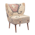 LR Home Slipper Chair w/Kilim Fabric