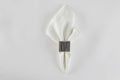 Square Bone Slate Napkin Ring