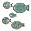 Global Views Blue Fish Plate, Large